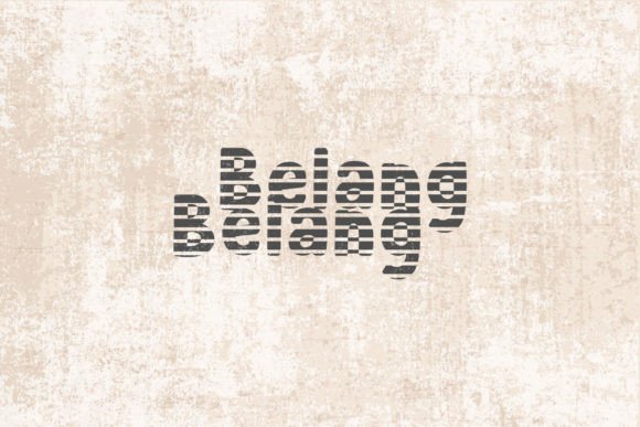 Belang Belang: A Refined Serif Typeface for Crafters and Makers