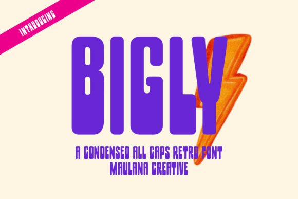 Bigly Offers a Condensed Retro Sans Serif Font for Editorial Projects