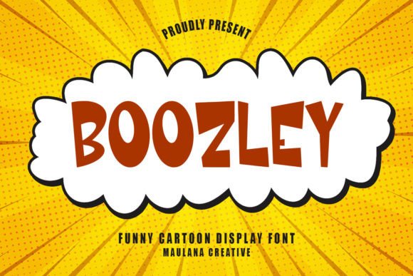 Boozley Cartoon Display Font for Small Business Branding
