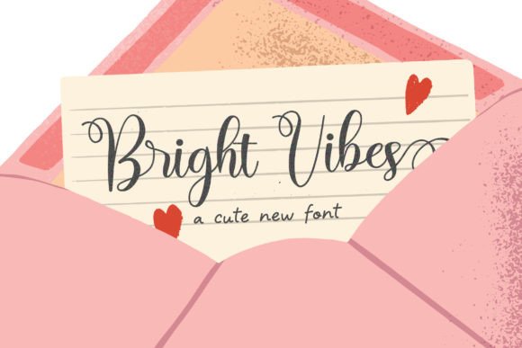Bright Vibes: A Sweet Script Handwritten Font for Designers
