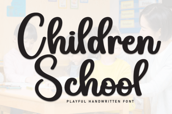 Children School Font for Editorial Design and Content Branding
