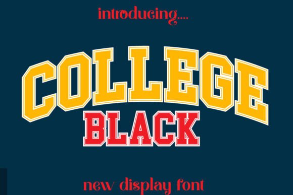 College Black Font Review: A Bold Display Typeface for Campaign Design