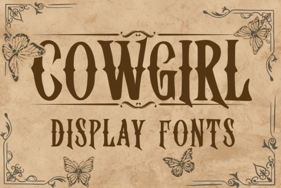 Cowgirl Display Font: A Bold Western Typeface for Campaign Design