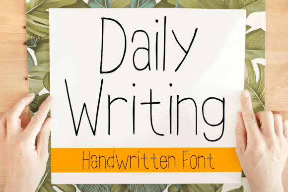 Daily Writing: A Handwritten Script Font for Editorial and Publishing Projects