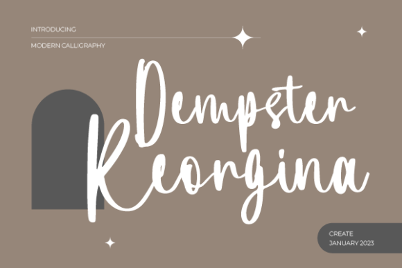 Dempster Keorgina: A Flowing Handwritten Font for Elegant Branding