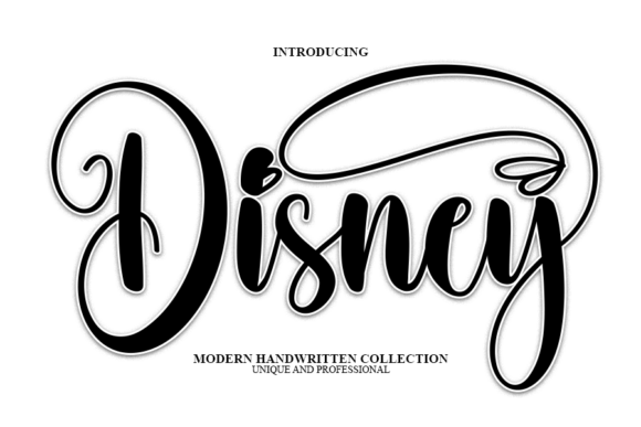 Disney Font for Handmade Labels and Wedding Stationery