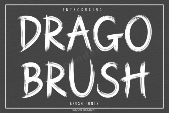Drago Brush: A Handwritten Display Font for Editorial Projects