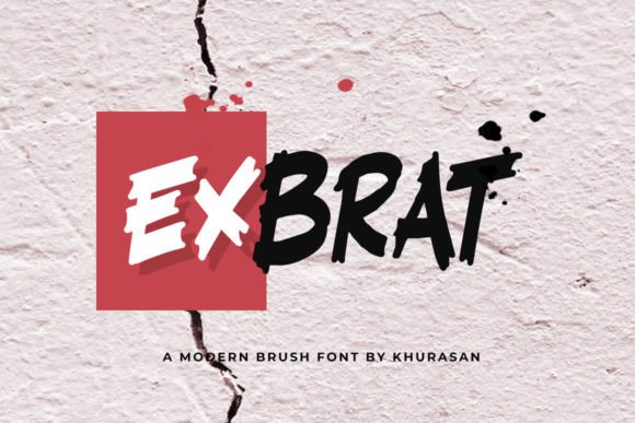 Exbrat: A Modern Brush Font for Standout Brand Design