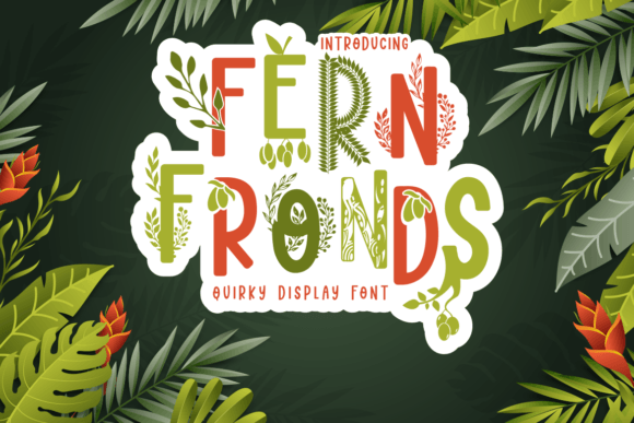 Fern Fronds: A Serene Display Font for Nature-Inspired Projects