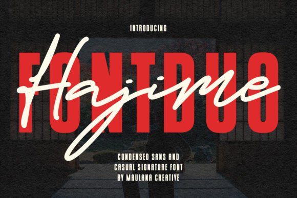 Hajime Font Duo for Crafters and Product Creators