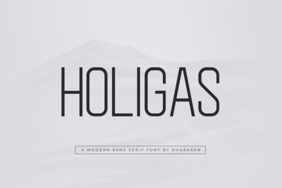 Holigas: A Clean Sans Serif Font for Campaign Design
