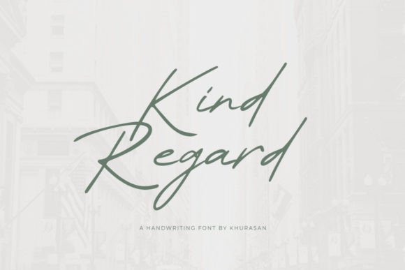 Kind Regard: A Modern Script Font for Editorial Design and Branding