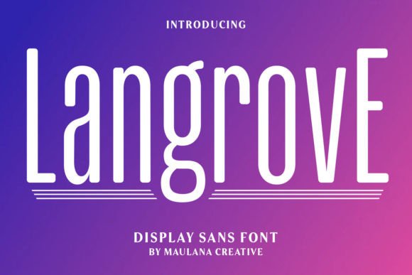 Langrove: A Modern Tall Sans Serif Font for Elevated Branding Projects