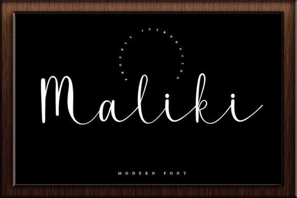 Maliki Script Font for Modern Website Headers and Branding