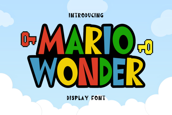 Mario Wonder Display Font for Bold Marketing Campaigns