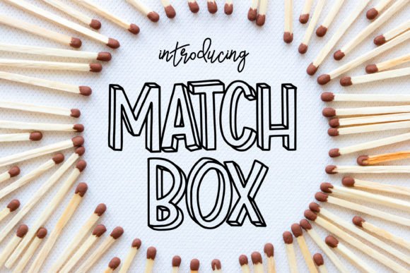 Match Box Display Font for Bold Editorial Design