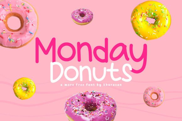 Monday Donuts Font: A Playful Handwritten Typeface for Handmade Products