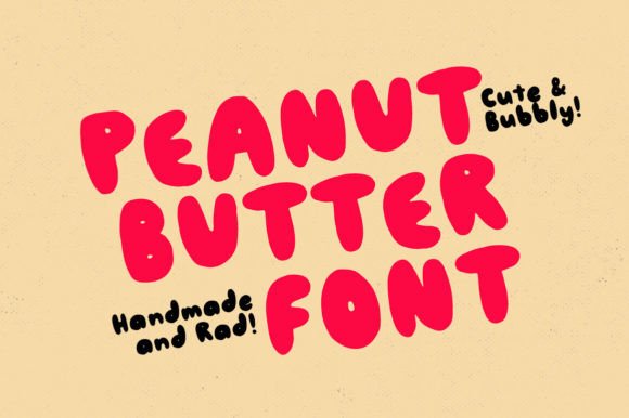 Peanut Butter Font: A Display Typeface for Joyful Web Design