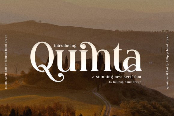 Quinta Serif Font for Handmade Products and Craft Designs