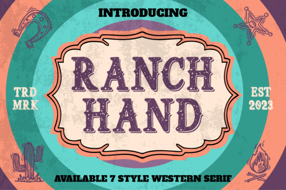 Ranch Hand: A Display Western Font for Editorial Design