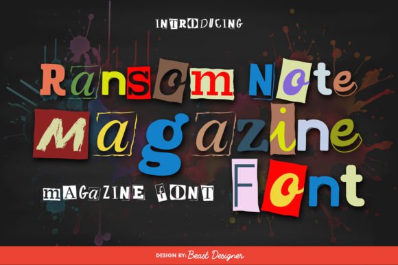 Ransom Note Magazine: A Display Font for Editorial Identity
