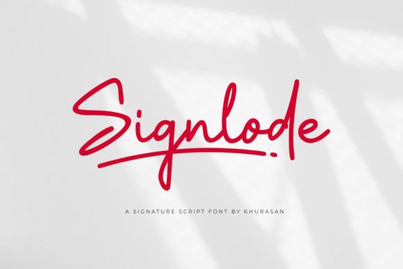 Signlode: A Clean Script Font for Thoughtful Editorial Design