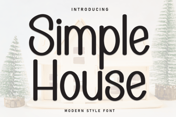 Simple House Font for Boutique Branding and Handwritten Web Design
