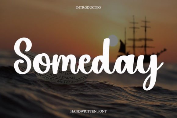 Someday Script Handwritten Font for Branding and Packaging