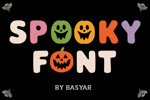 Spooky Font: A Playful Display Typeface for Festive Small Business Branding