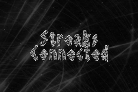 Streaks Connected Font for Editorial Design and Publishing