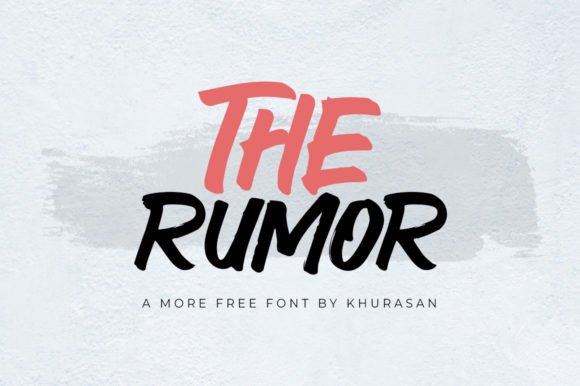 The Rumor Font: A Modern Brush Typeface for Creative Branding