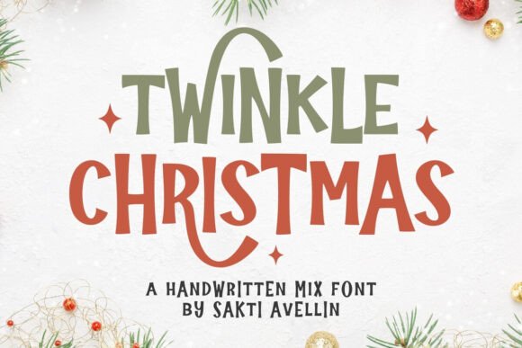 Twinkle Christmas: A Handmade Display Font for Web Design Projects