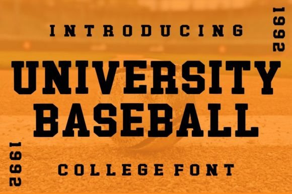 University Baseball Font Review: A Vintage Collage Display Typeface for Bold Branding