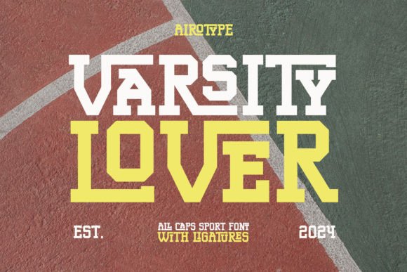 Varsity Lover: A Bold Slab Serif Font for Sports Campaigns