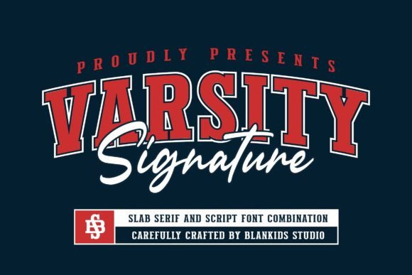 Varsity Signature: A College Font for Modern Branding Projects
