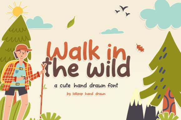 Walk in the Wild Font for Quirky Branding Projects